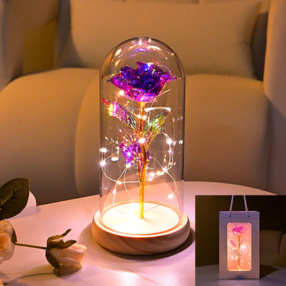 Eternal Flower Rose Gold Night Light