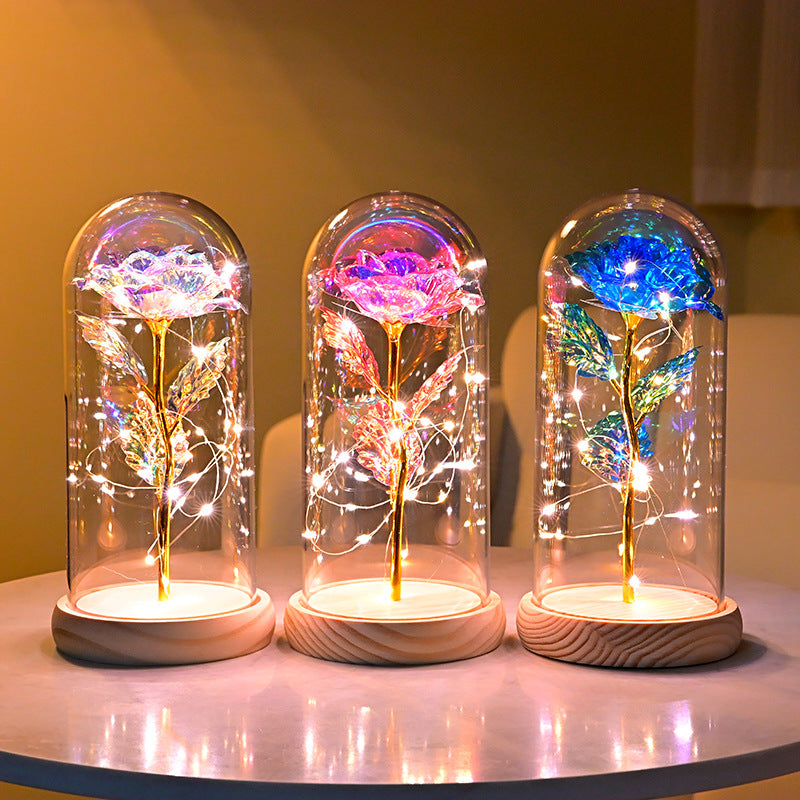 Eternal Flower Rose Gold Night Light