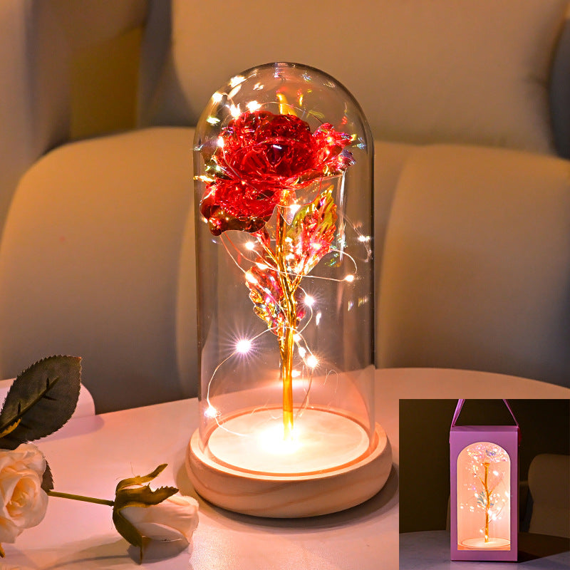 Eternal Flower Rose Gold Night Light