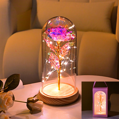 Eternal Flower Rose Gold Night Light