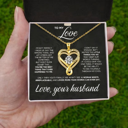 Eternal Heart Double-Layer Heart Necklace