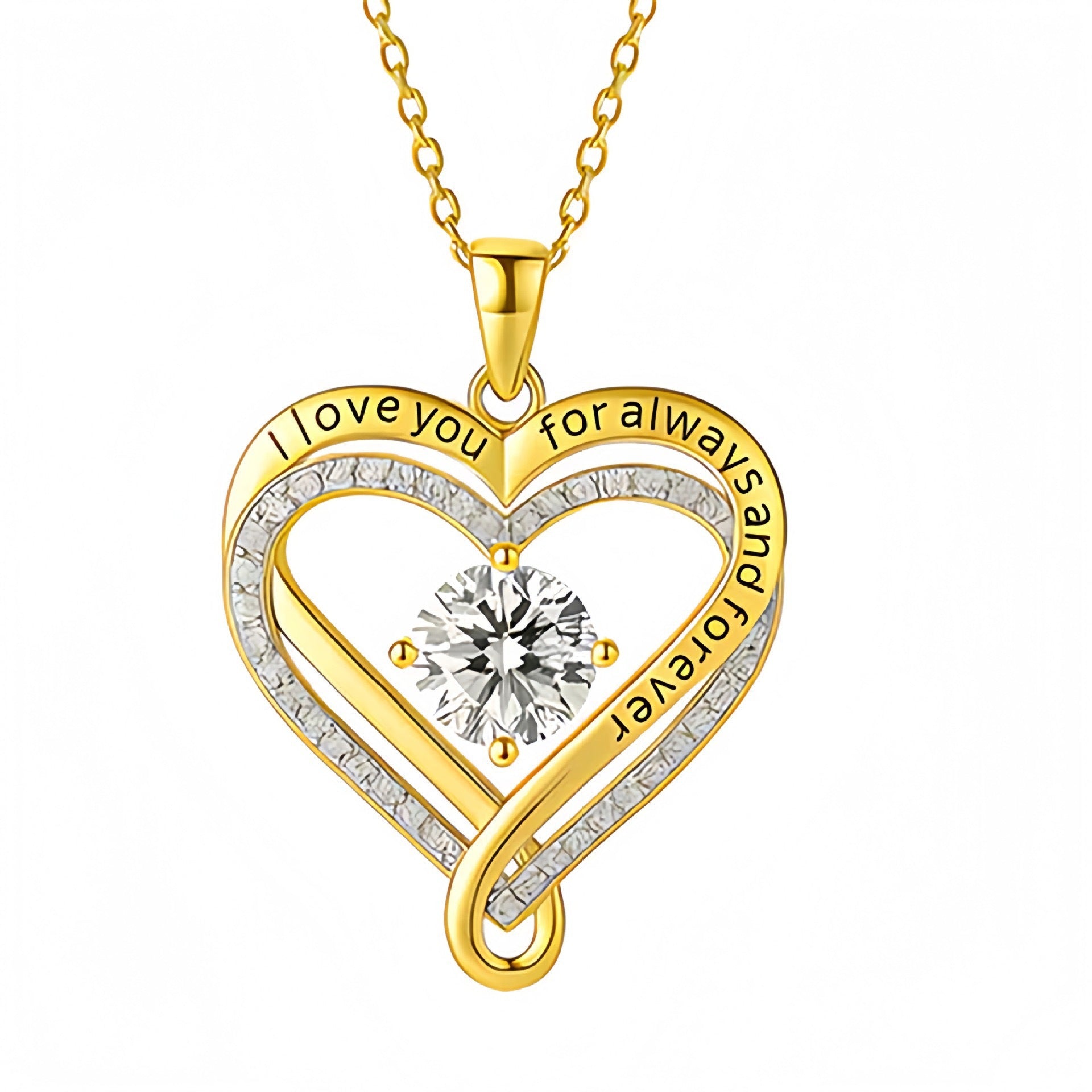 Eternal Heart Double-Layer Heart Necklace