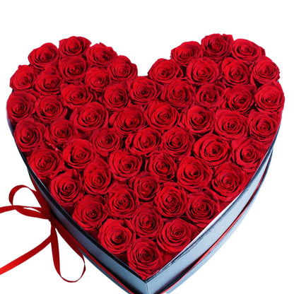 Eternal Rose Heart Box Preserved Flowers Gift
