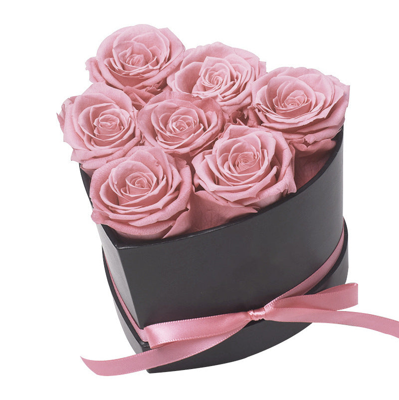 Eternal Rose Heart Box Preserved Flowers Gift