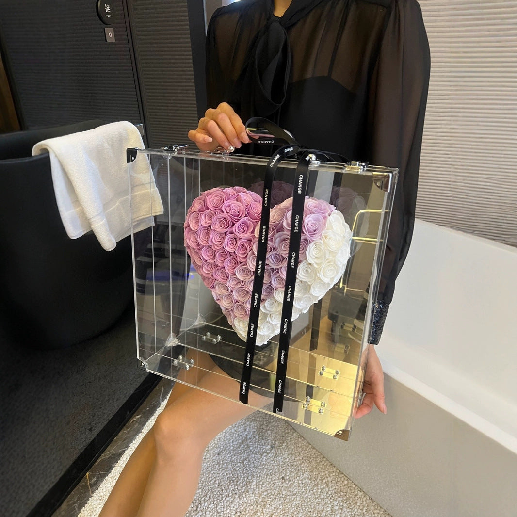 Eternal Rose Heart Shape Gift Box