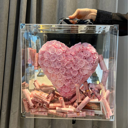 Eternal Rose Heart Shape Gift Box