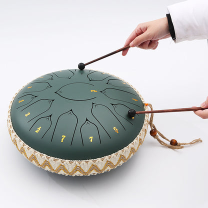Ethereal Steel Tongue Drum with Multiple Tones