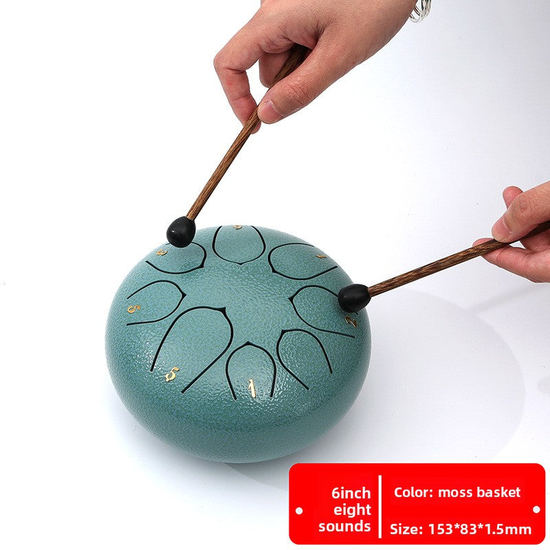 Ethereal Steel Tongue Drum with Multiple Tones
