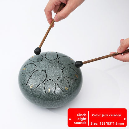 Ethereal Steel Tongue Drum with Multiple Tones