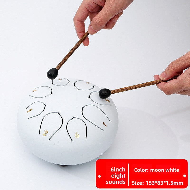 Ethereal Steel Tongue Drum with Multiple Tones