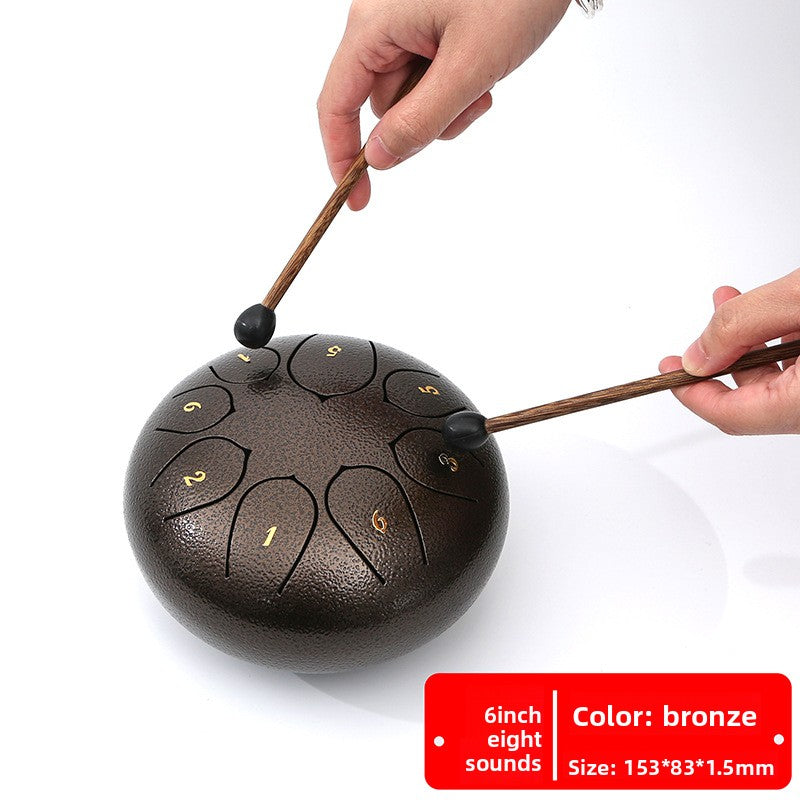 Ethereal Steel Tongue Drum with Multiple Tones