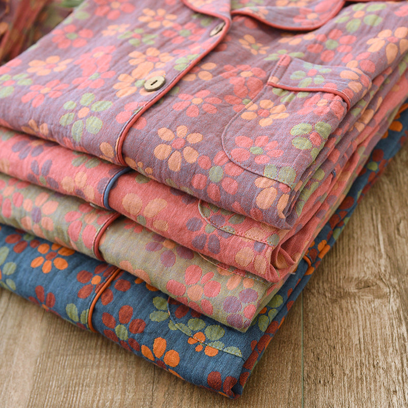 Ethnic Cotton Pajama Set
