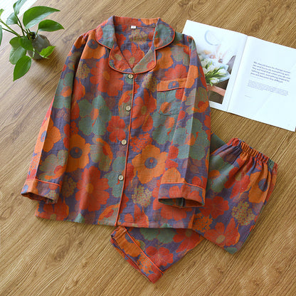 Ethnic Cotton Pajama Set