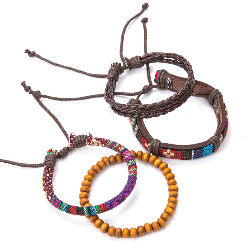 Ethnic Geometric Woven Bracelets