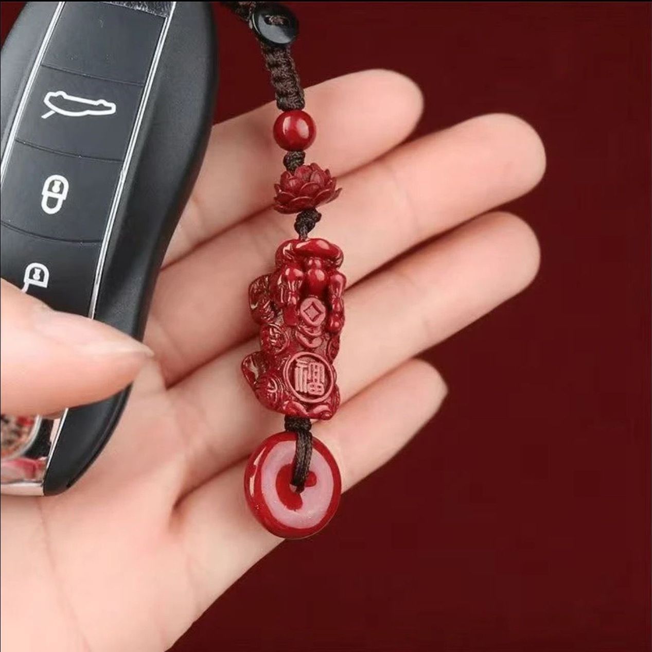 Ethnic Handmade Resin Keychain Pendant