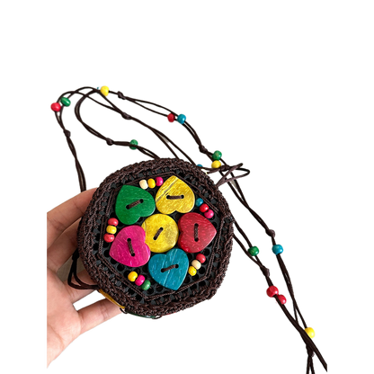 Ethnic-style Coconut Shell Bag