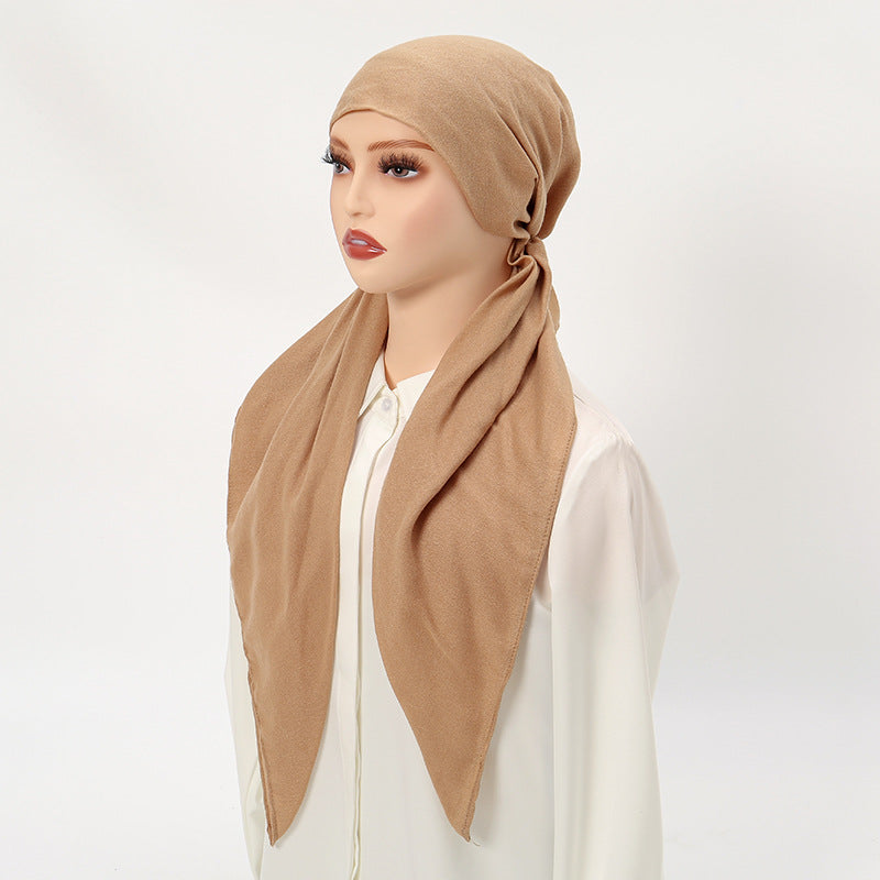 Ethnic style cotton and linen loose and tight headscarf hat for women