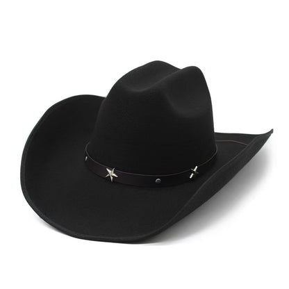 Ethnic Style Cotton Felt Hat with Feather Details