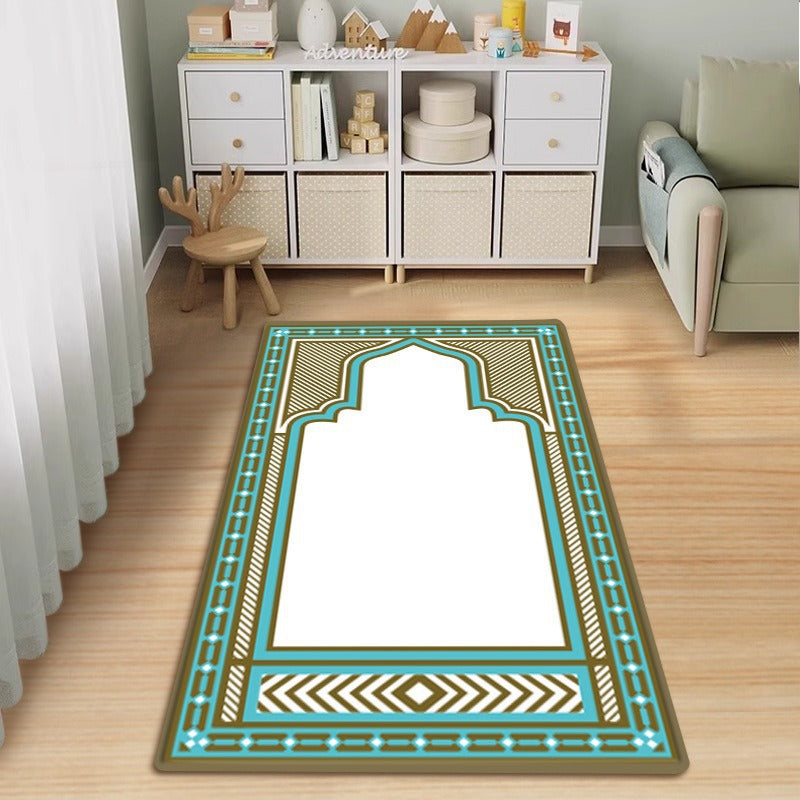 Ethnic Style Crystal Velvet Prayer Mat