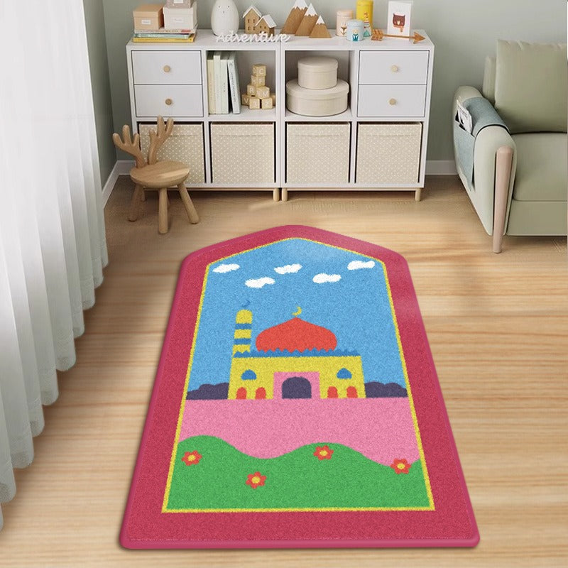 Ethnic Style Crystal Velvet Prayer Mat