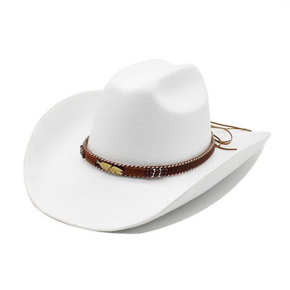Ethnic Style Felt Cowboy Hat