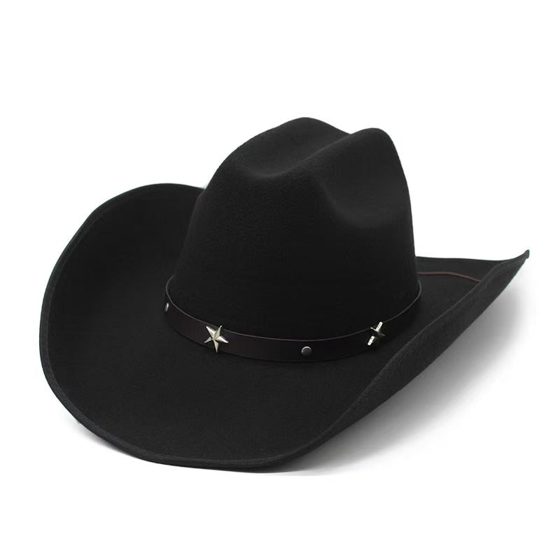 Ethnic Style Felt Cowboy Hat