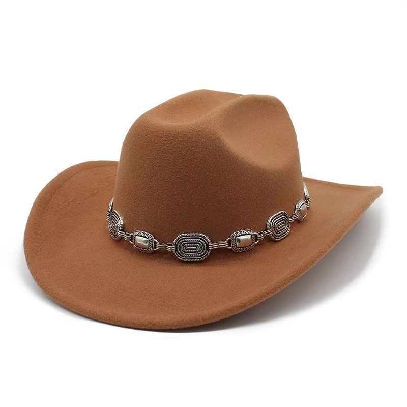 Ethnic Style Felt Cowboy Hat