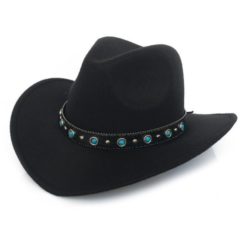 Ethnic Style Felt Cowboy Hat