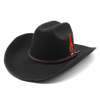 Ethnic Style Felt Cowboy Hat