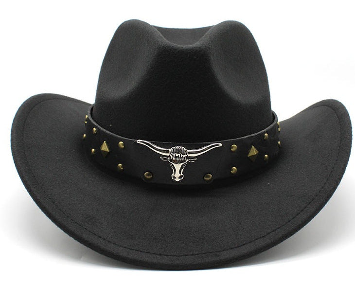 Ethnic Style Felt Cowboy Hat