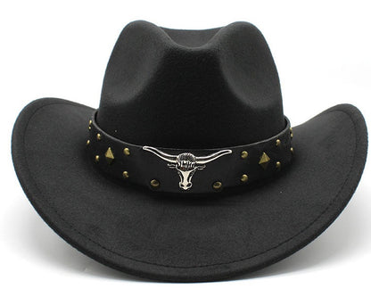 Ethnic Style Felt Cowboy Hat