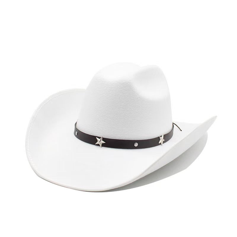 Ethnic Style Felt Cowboy Hat