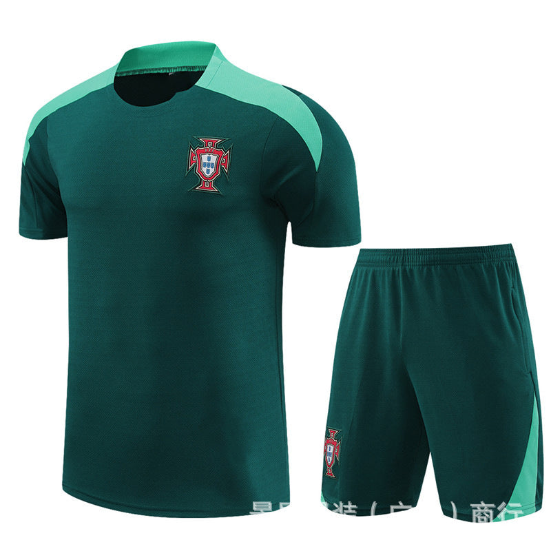 European Cup football team training short-sleeved uniform