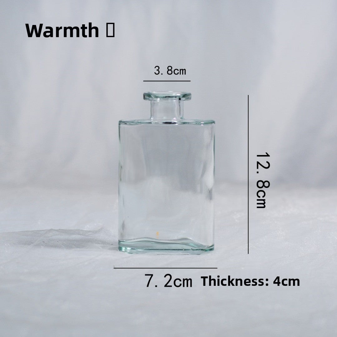 European Embossed Glass Mini Vase