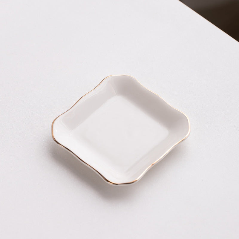 European Hexagonal Ceramic Jewelry Display Tray