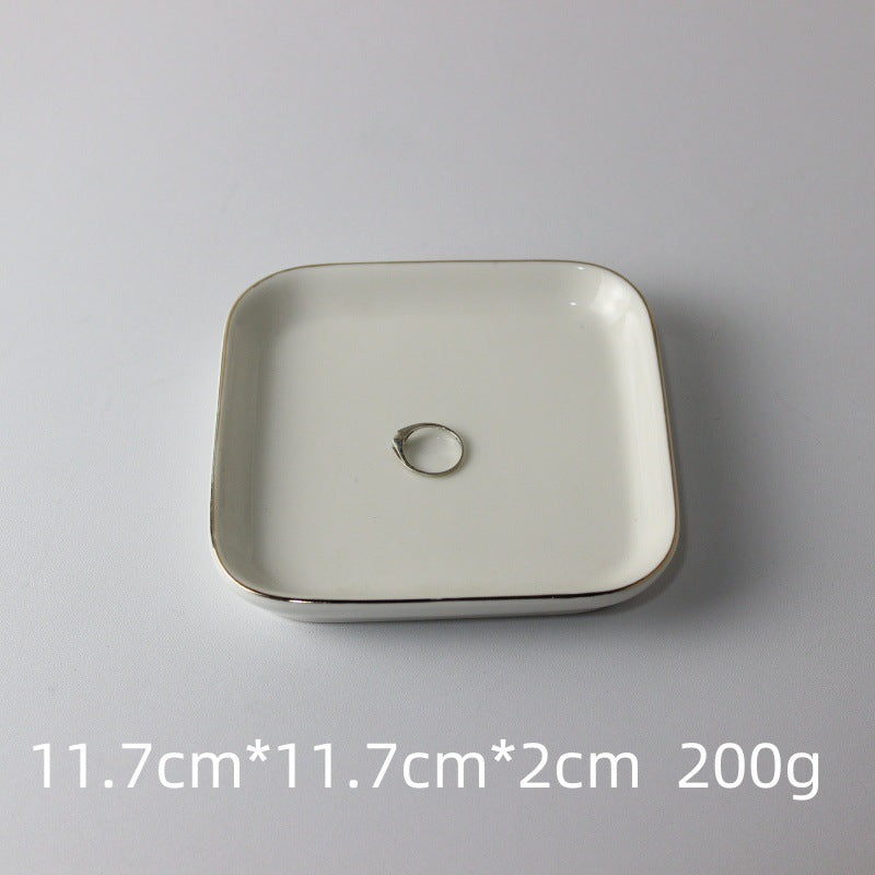 European Hexagonal Ceramic Jewelry Display Tray