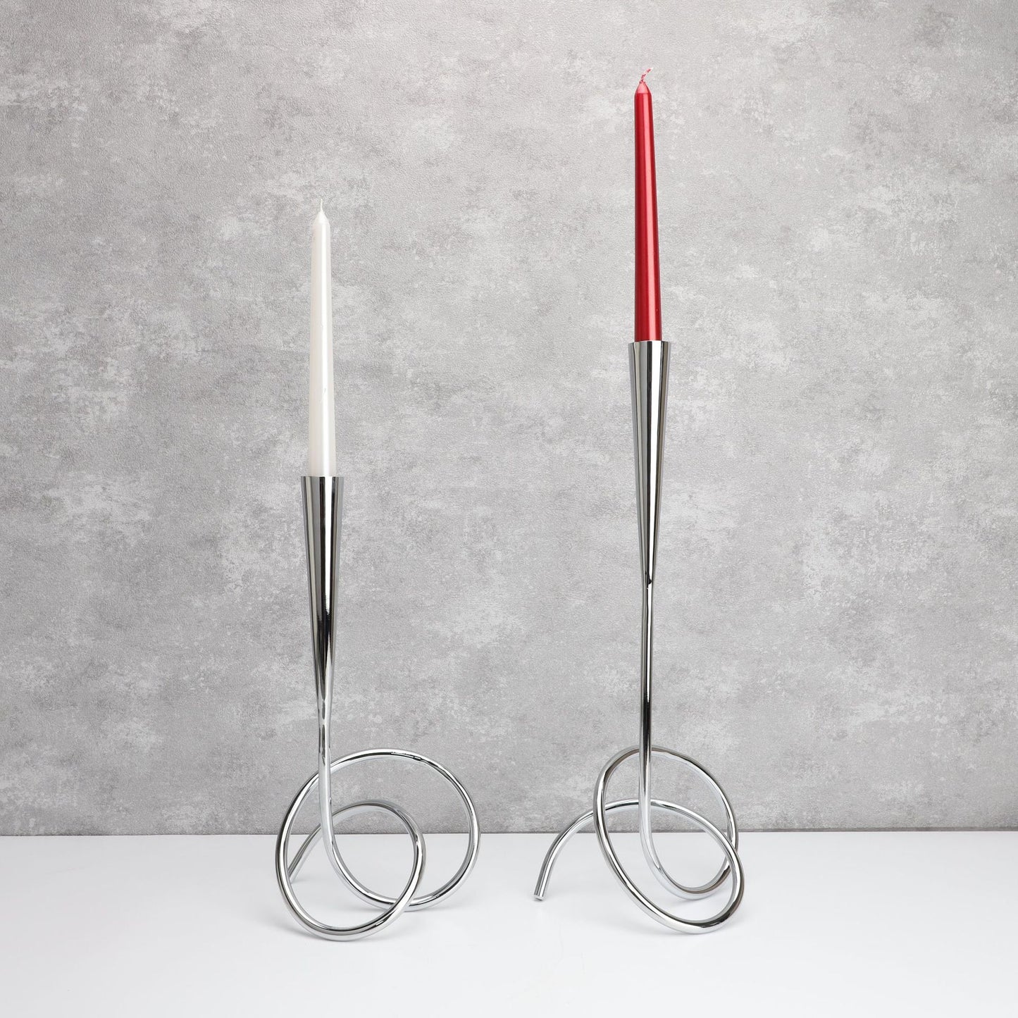 European Metal Winding Candlestick Home Decor