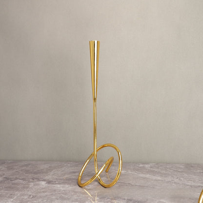 European Metal Winding Candlestick Home Decor