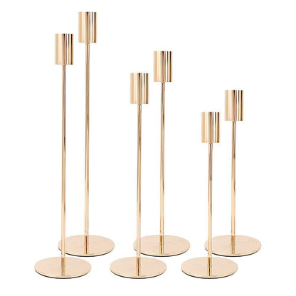 European Minimalist Metal Candle Holders