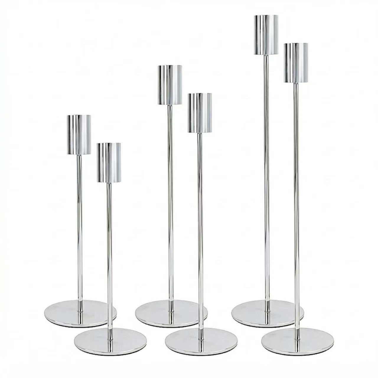 European Minimalist Metal Candle Holders