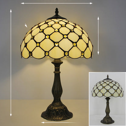 European Retro Table Lamp with Decorative Designs