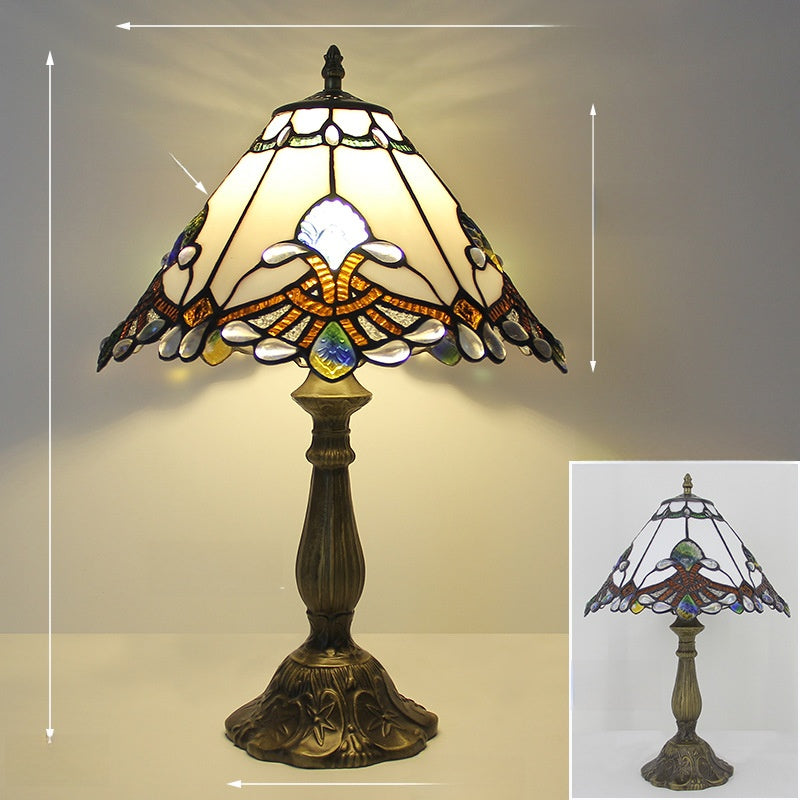 European Retro Table Lamp with Decorative Designs