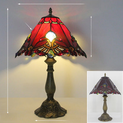 European Retro Table Lamp with Decorative Designs