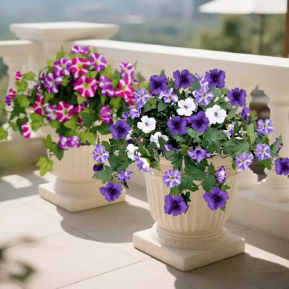 European Roman Column Artificial Morning Glory Silk Flower Decor
