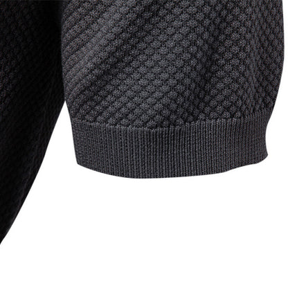 European Size Pineapple Wool Blend Mens Polo Shirt