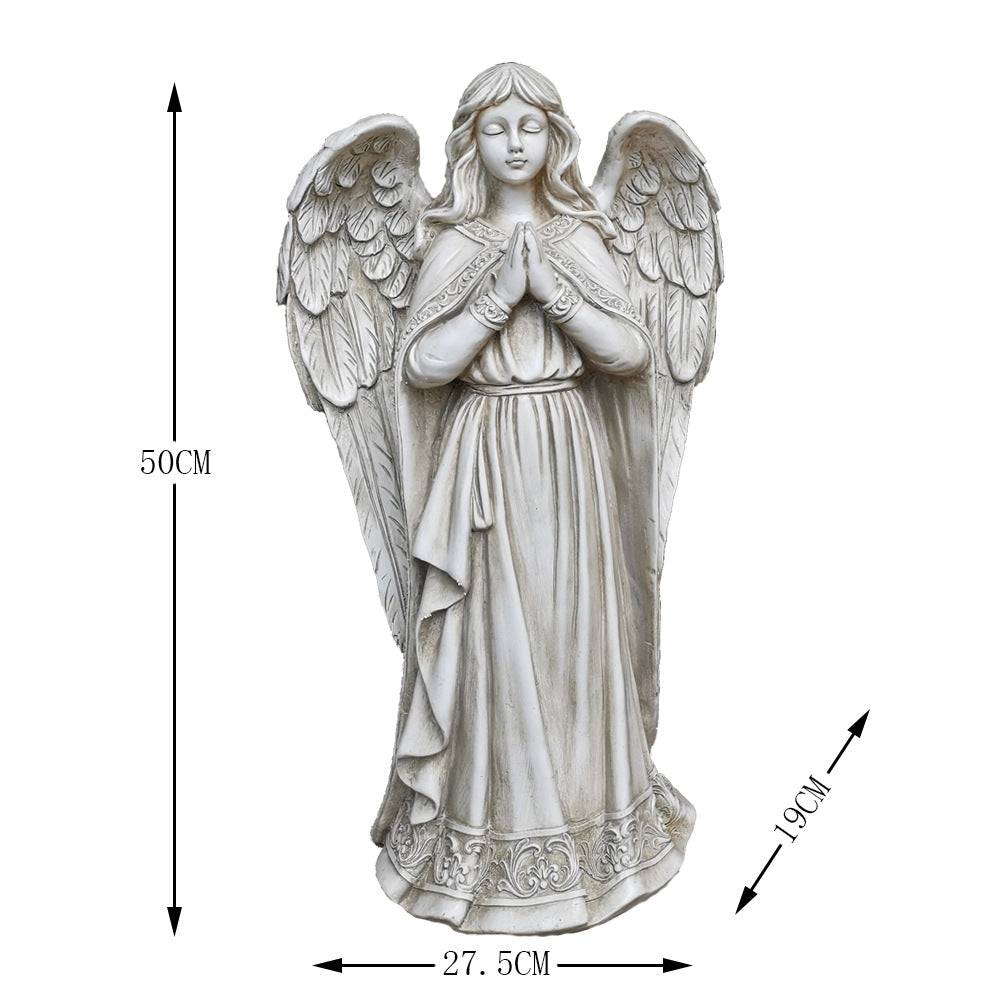 European Style Angel Resin Garden Sculpture