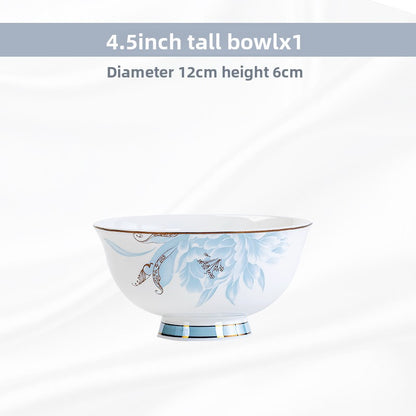 European Style Bone Bowl and Chopsticks Set