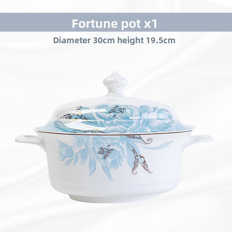European Style Bone Bowl and Chopsticks Set
