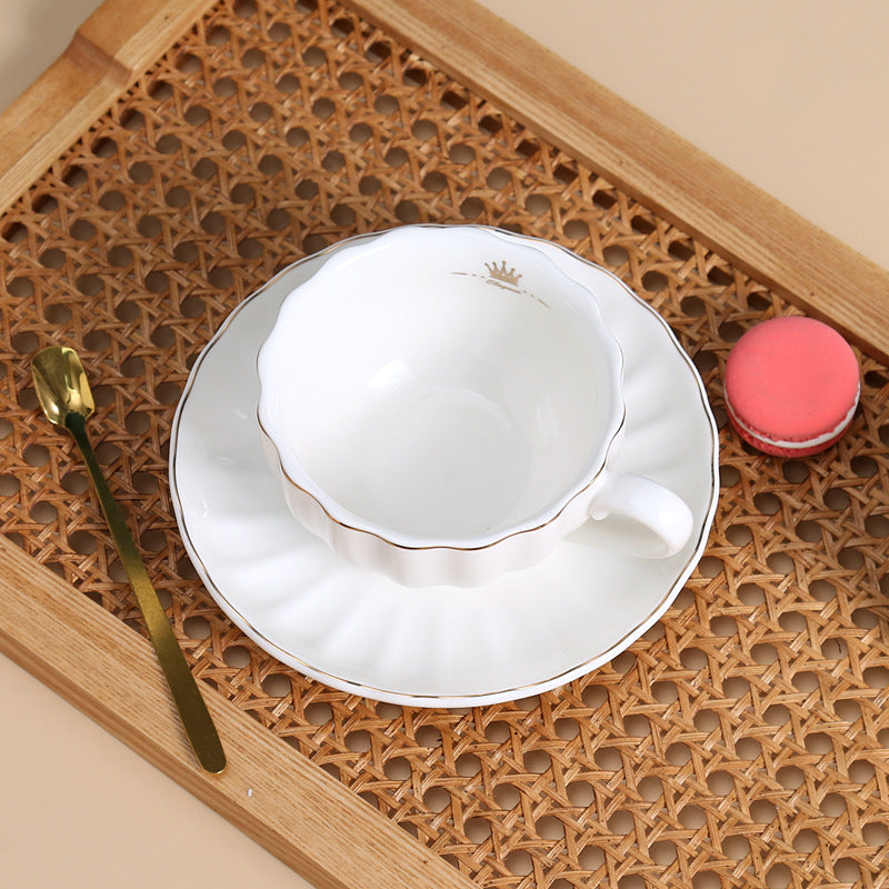 European Style Bone China Coffee Cup Set