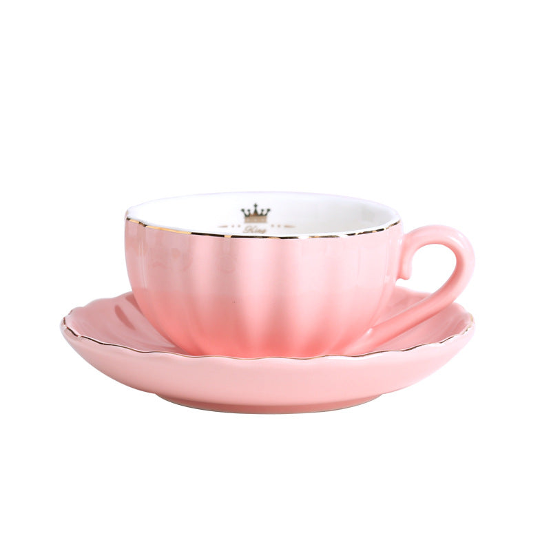 European Style Bone China Coffee Cup Set